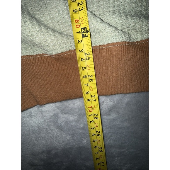 Easel Women's 3X Plaid Mix Daisy Flower Patch Oversized Thermal Knit Top Boho - Picture 8 of 10